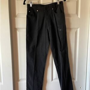 Black Versace Slacks Some White Gold Detail 30in Waist
